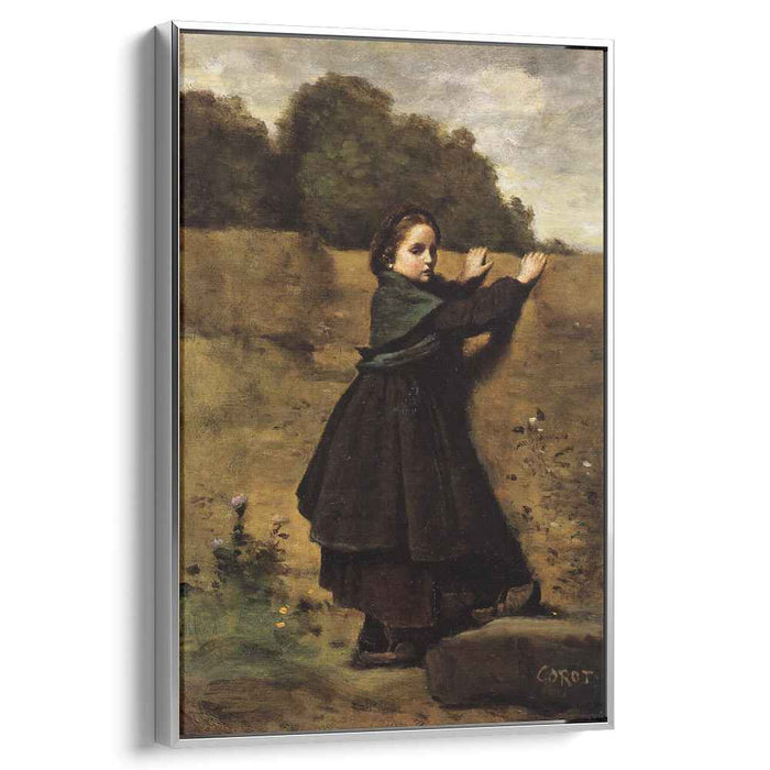 The Curious Little Girl (1860) by Camille Corot