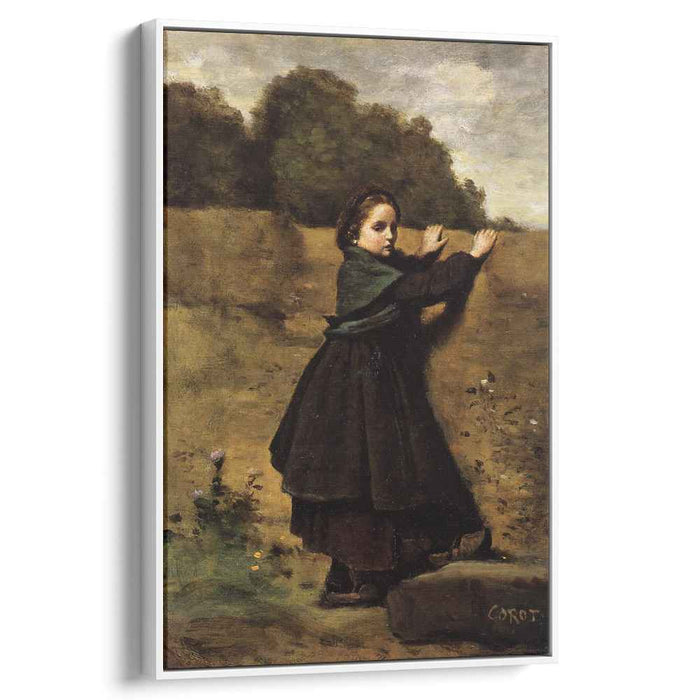 The Curious Little Girl (1860) by Camille Corot