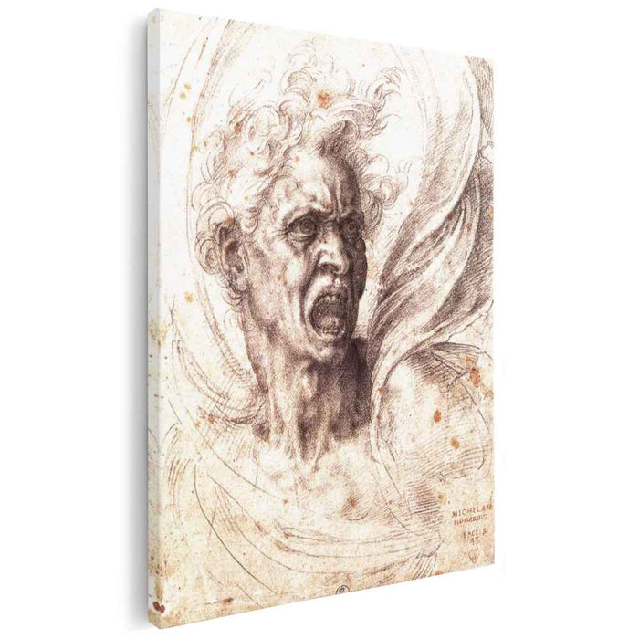 The Damned Soul (1525) by Michelangelo