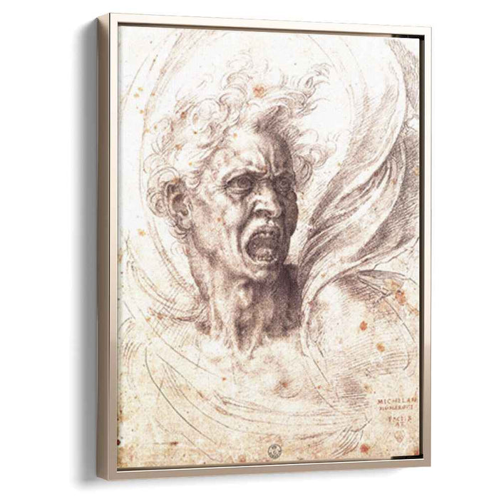 The Damned Soul (1525) by Michelangelo
