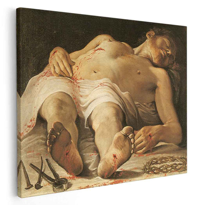 Corpse of Christ (1585) by Annibale Carracci