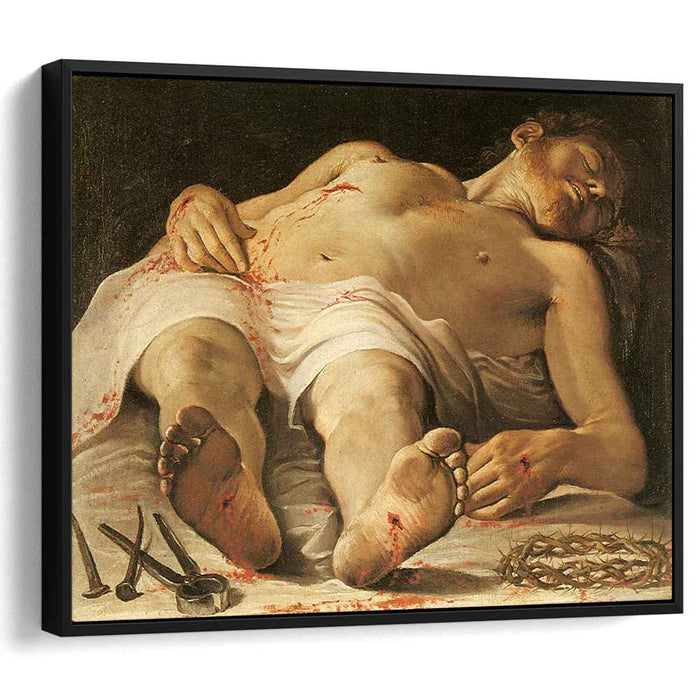 Corpse of Christ (1585) by Annibale Carracci