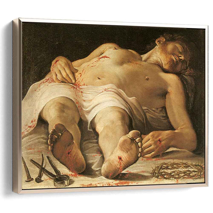 Corpse of Christ (1585) by Annibale Carracci