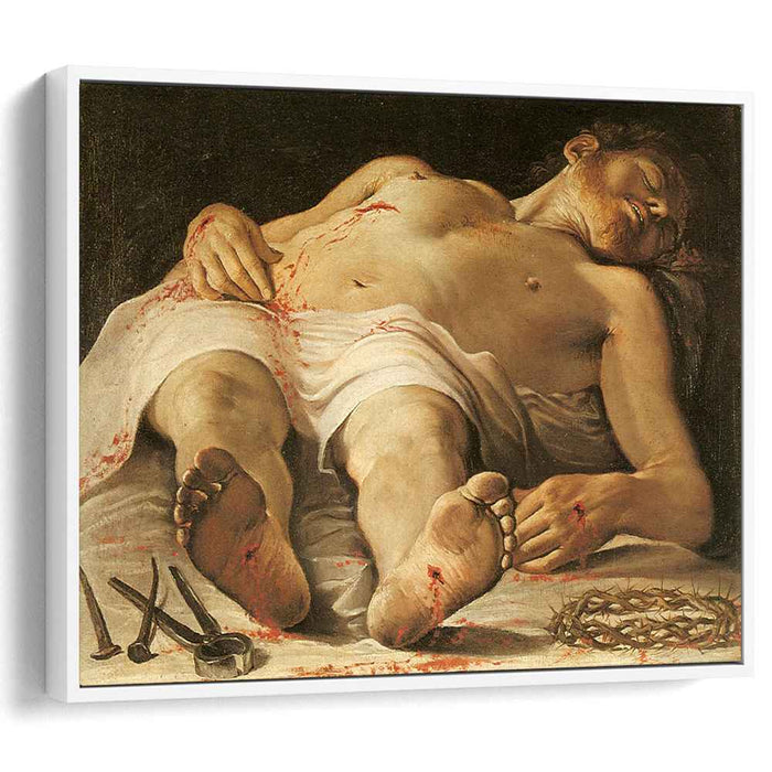 Corpse of Christ (1585) by Annibale Carracci