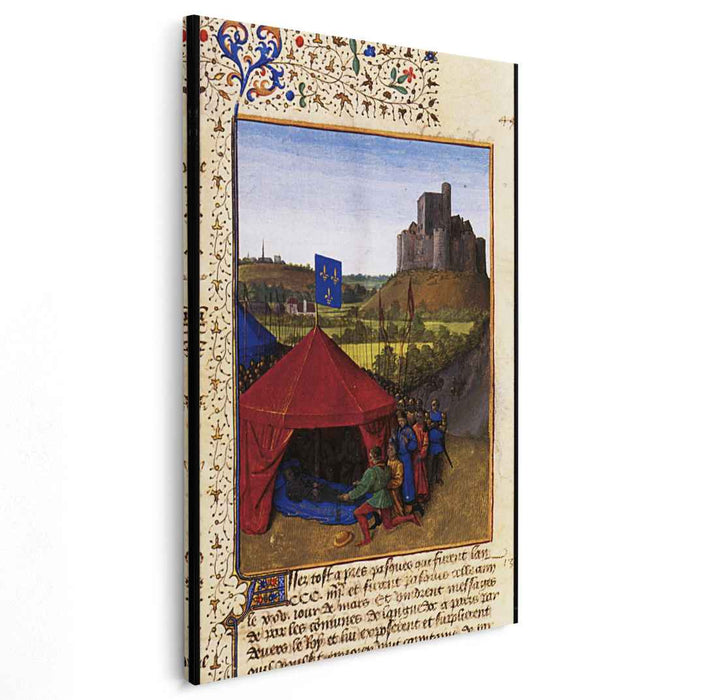 The Death of Bertrand du Geusclin (c.1320-80) at Chateauneuf-de-Randon (1460) by Jean Fouquet