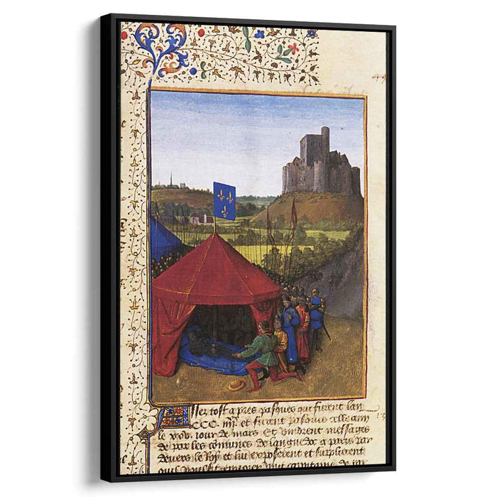 The Death of Bertrand du Geusclin (c.1320-80) at Chateauneuf-de-Randon (1460) by Jean Fouquet