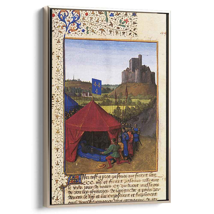 The Death of Bertrand du Geusclin (c.1320-80) at Chateauneuf-de-Randon (1460) by Jean Fouquet