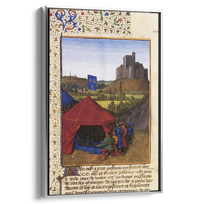The Death of Bertrand du Geusclin (c.1320-80) at Chateauneuf-de-Randon (1460) by Jean Fouquet