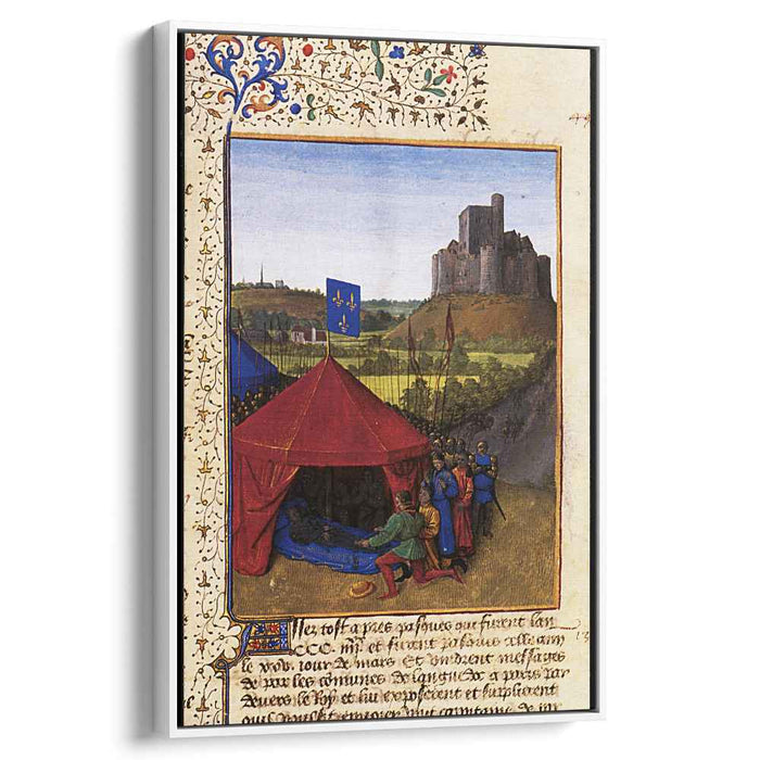 The Death of Bertrand du Geusclin (c.1320-80) at Chateauneuf-de-Randon (1460) by Jean Fouquet