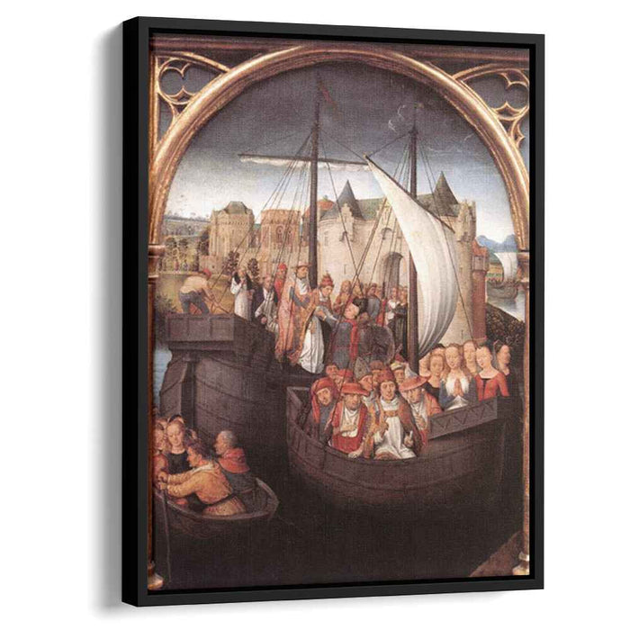 The Departure of Saint Ursula from Basle, panel from The Reliquary of St. Ursula by Hans Memling