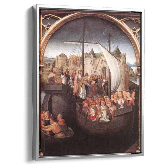 The Departure of Saint Ursula from Basle, panel from The Reliquary of St. Ursula by Hans Memling