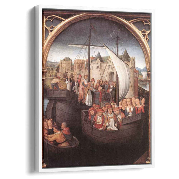 The Departure of Saint Ursula from Basle, panel from The Reliquary of St. Ursula by Hans Memling
