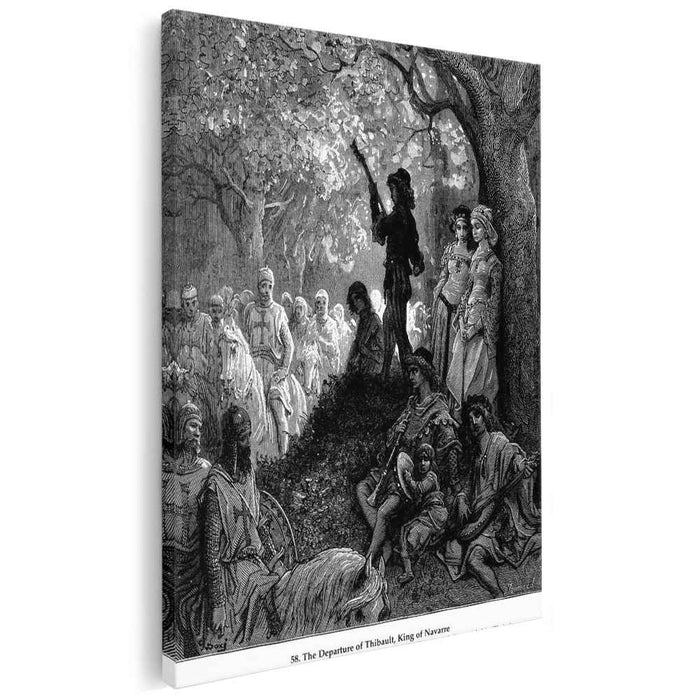 The Departure of Thibault, King of Navarre by Gustave Dore