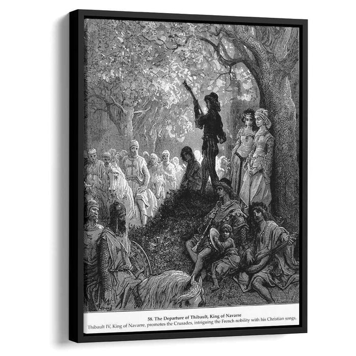 The Departure of Thibault, King of Navarre by Gustave Dore