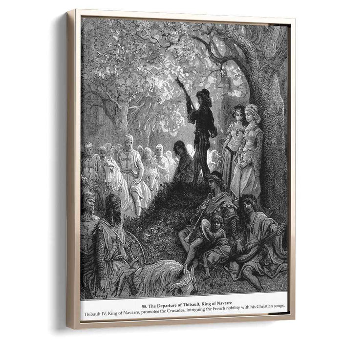 The Departure of Thibault, King of Navarre by Gustave Dore