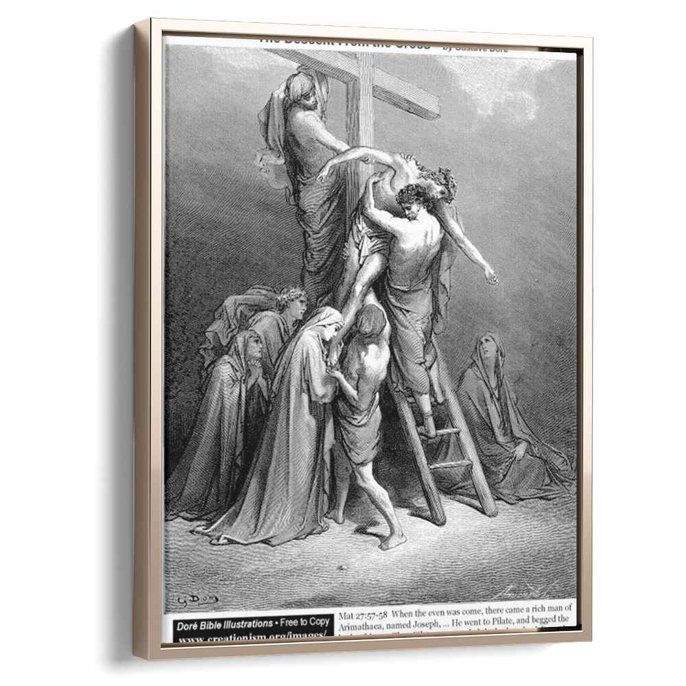 The Descent From TheCross by Gustave Dore - Canvas Artwork — Kanvah