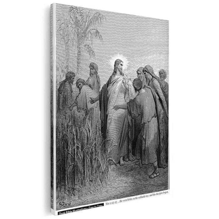 The Disciples Plucking Corn On The Sabbath by Gustave Dore
