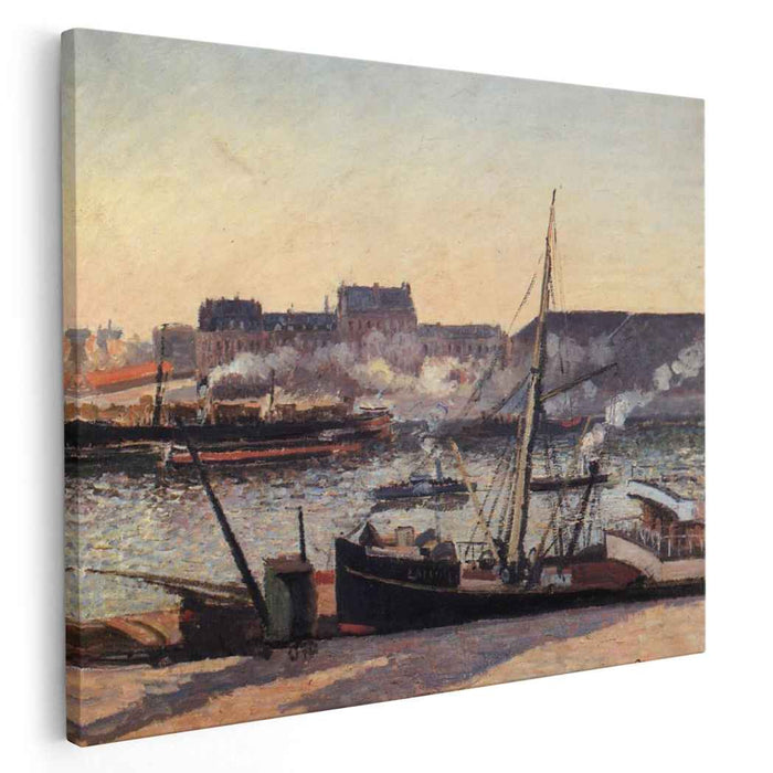 The Docks, Rouen, Afternoon by Camille Pissarro