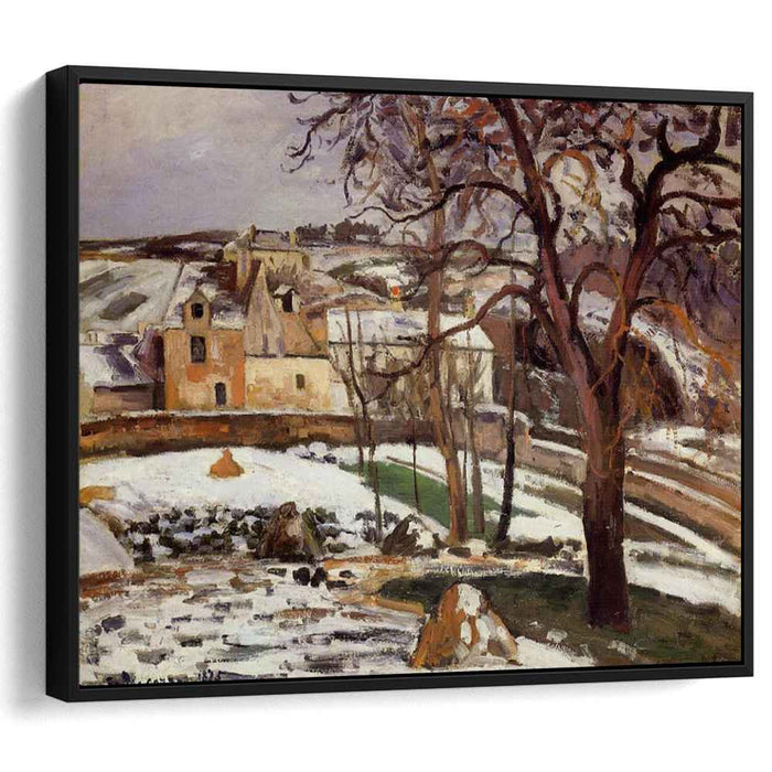 The Effect of Snow at l'Hermitage, Pontoise by Camille Pissarro