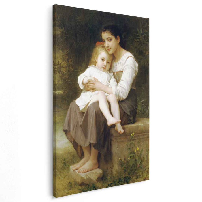 The elder sister (1886) by William-Adolphe Bouguereau