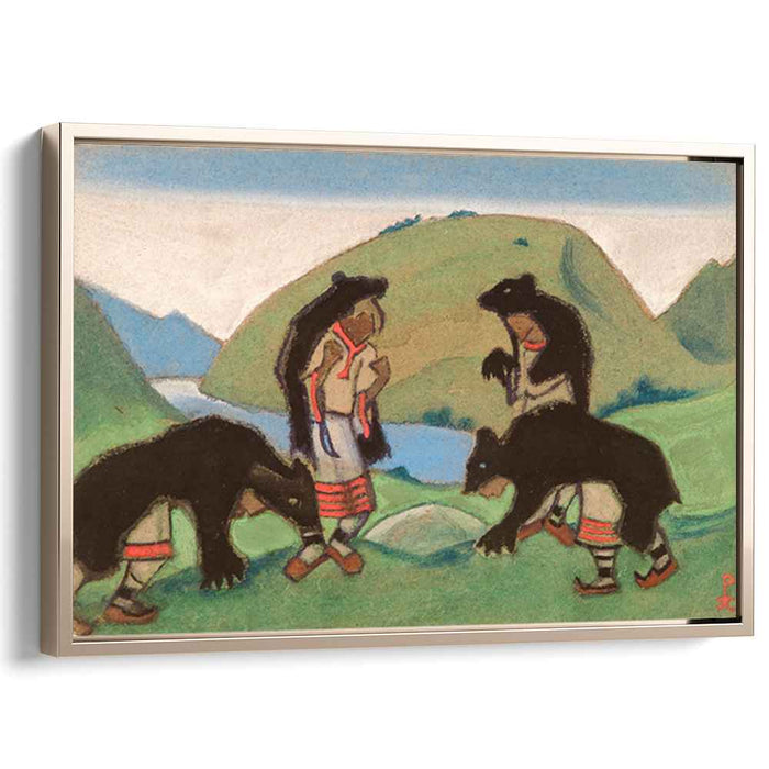 The Elders Wearing Bear Hides (1944) by Nicholas Roerich