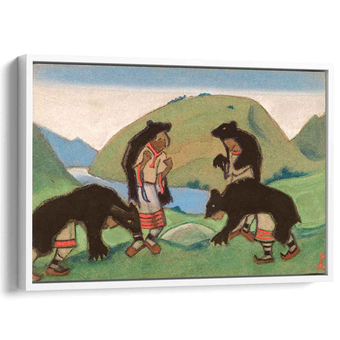 The Elders Wearing Bear Hides (1944) by Nicholas Roerich