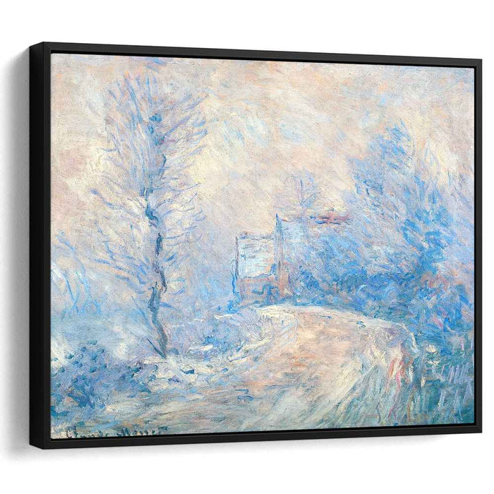 The Entrance to Giverny under the Snow (1885) by Claude Monet
