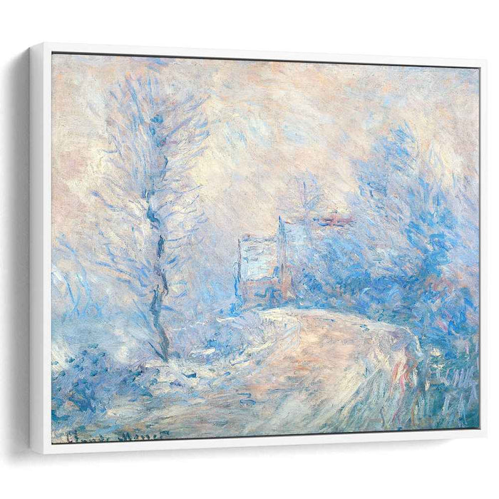 The Entrance to Giverny under the Snow (1885) by Claude Monet