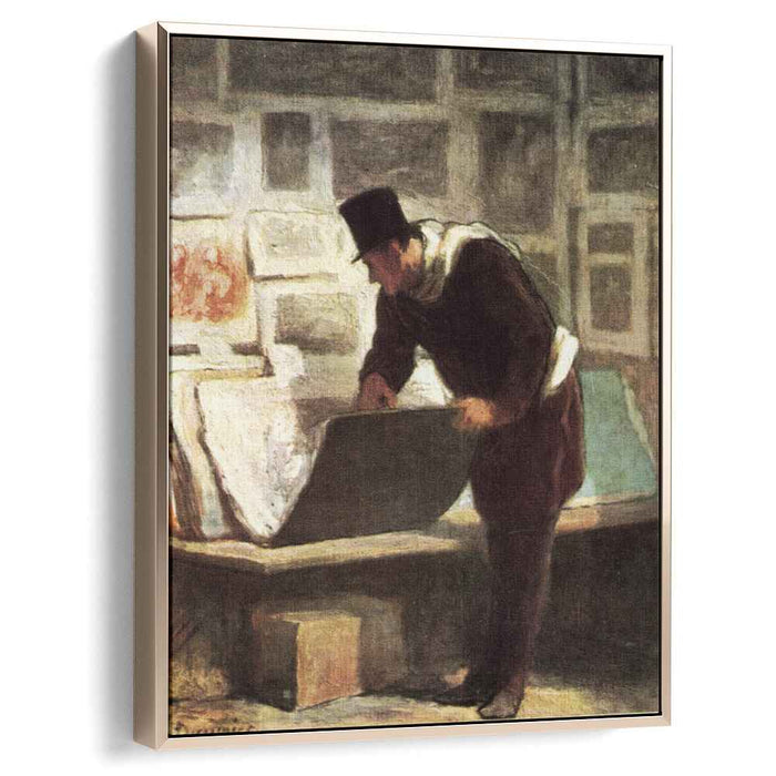 The Print Collector (1863) by Honore Daumier