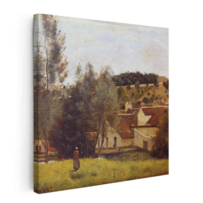 The Evaux Mill at Chiery, near Chateau Thierry (1860) by Camille Corot