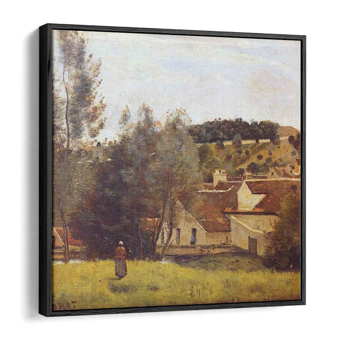 The Evaux Mill at Chiery, near Chateau Thierry (1860) by Camille Corot