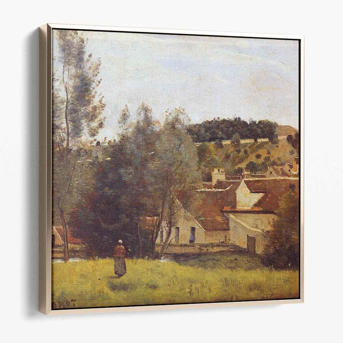 The Evaux Mill at Chiery, near Chateau Thierry (1860) by Camille Corot