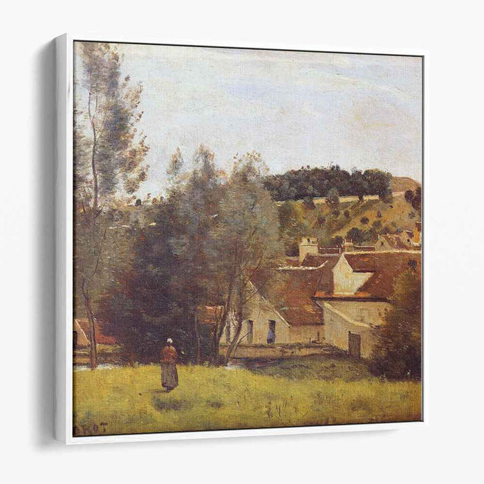 The Evaux Mill at Chiery, near Chateau Thierry (1860) by Camille Corot