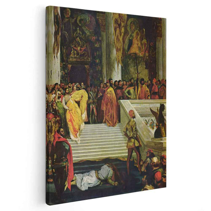 The Execution of the Doge Marino Faliero (1826) by Eugene Delacroix