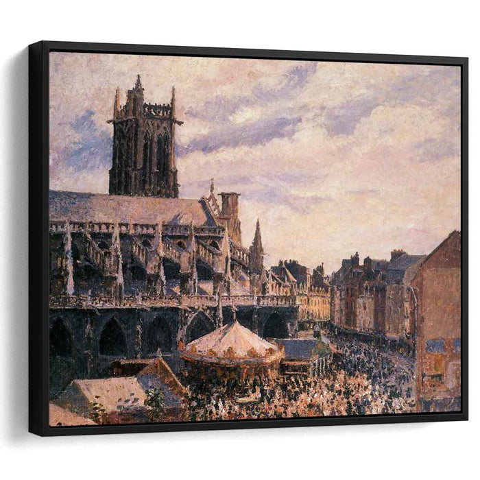 The Fair by the Church of Saint Jacques, Dieppe by Camille Pissarro