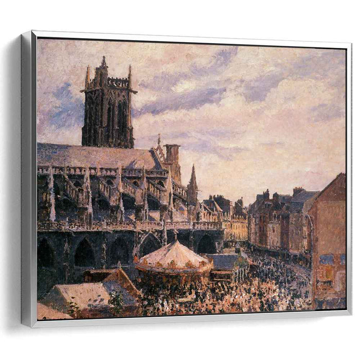 The Fair by the Church of Saint Jacques, Dieppe by Camille Pissarro