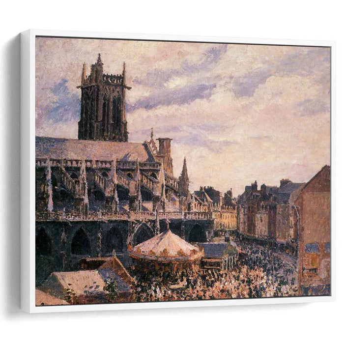 The Fair by the Church of Saint Jacques, Dieppe by Camille Pissarro