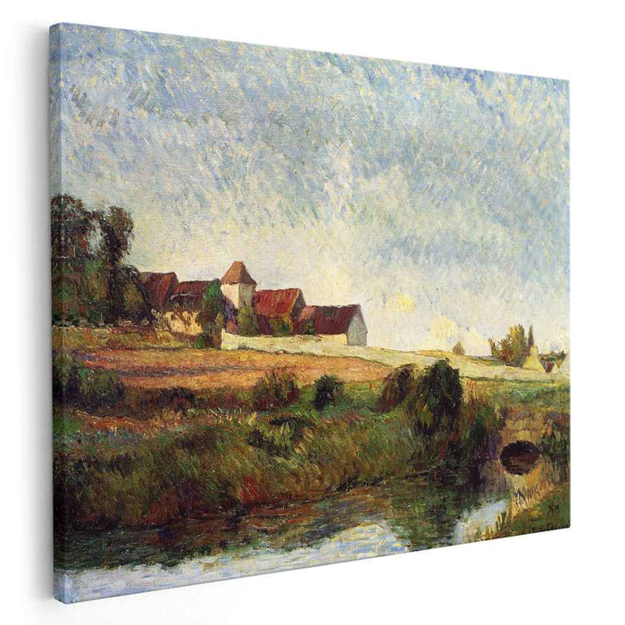 The farm in Grue (1883) by Paul Gauguin