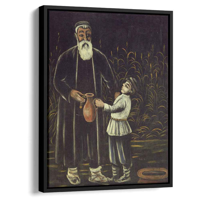 Peasant and his son (1908) by Niko Pirosmani