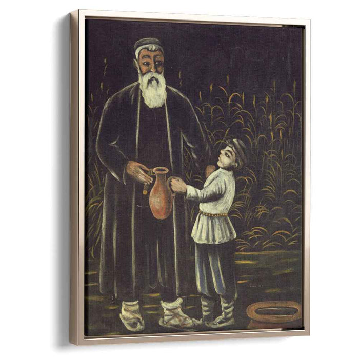 Peasant and his son (1908) by Niko Pirosmani