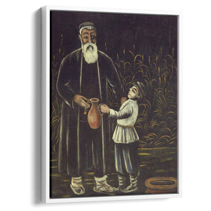 Peasant and his son (1908) by Niko Pirosmani