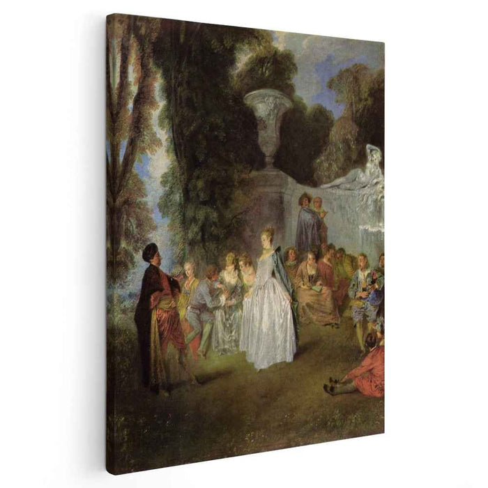 The Feasts of Venice (1717) by Antoine Watteau