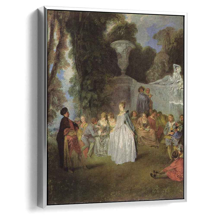 The Feasts of Venice (1717) by Antoine Watteau