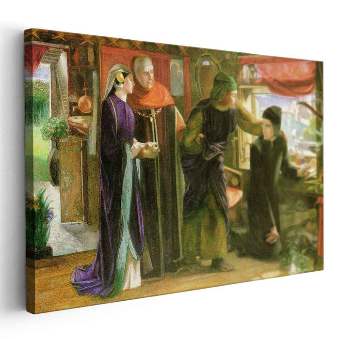 The First Anniversary of the Death of Beatrice (1853) by Dante Gabriel Rossetti