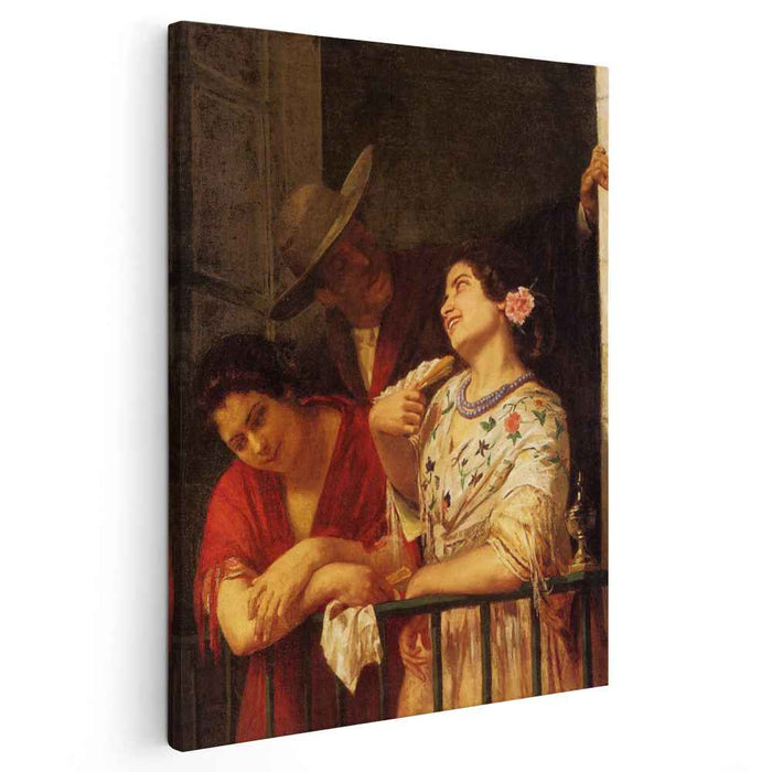 The Flirtation A Balcony in Seville (1872) by Mary Cassatt
