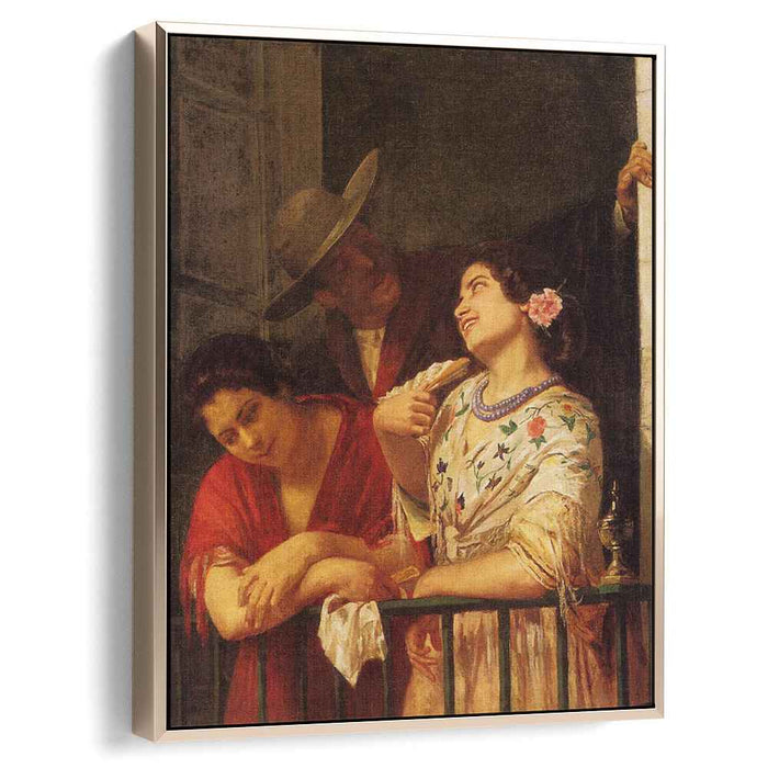 The Flirtation A Balcony in Seville (1872) by Mary Cassatt