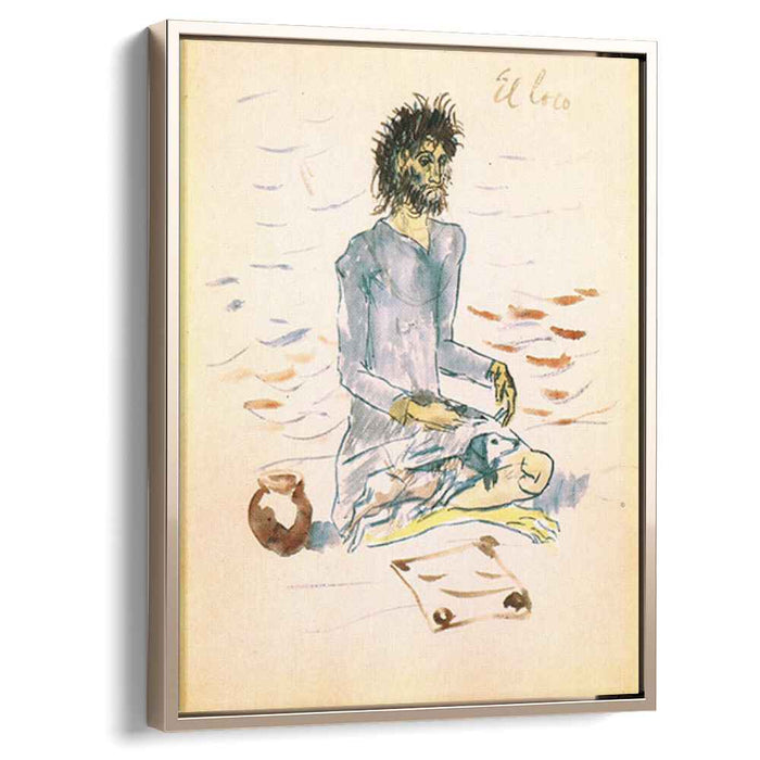 The fool (1904) by Pablo Picasso