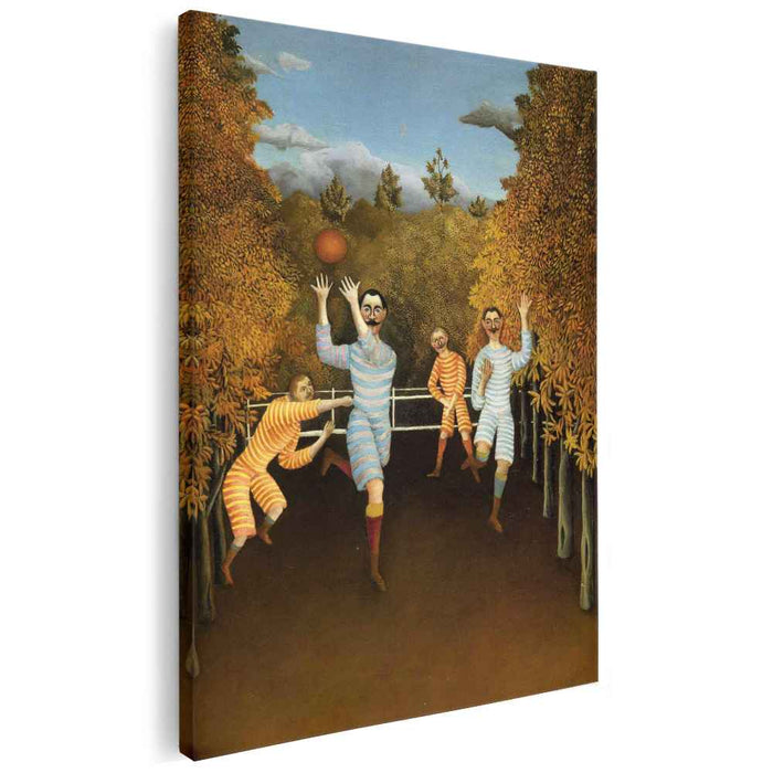 The Football Players (soccer) (1908) by Henri Rousseau