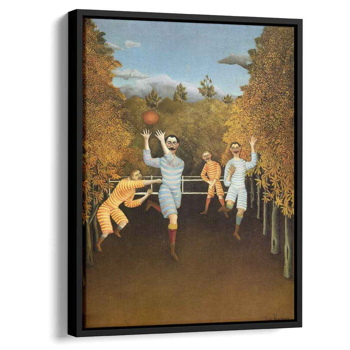 The Football Players (soccer) (1908) by Henri Rousseau