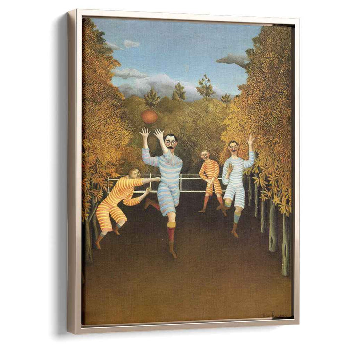 The Football Players (soccer) (1908) by Henri Rousseau